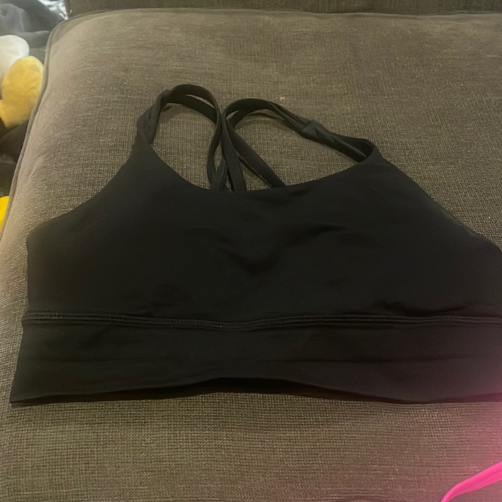 Lululemon Energy Longline Black Bra size 8